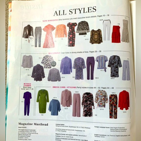 UK Burdastyle Magazine issue 04/2019 - Picture 2 of 4